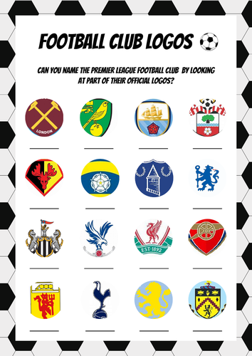 Name the Football Teams Quiz