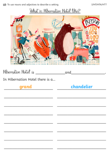 Y2 Hibernation Hotel Worksheets 3 Lessons