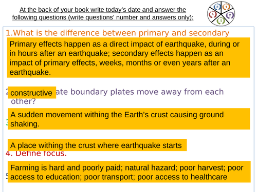 AQA GCSE comparing effects Japan and Haiti