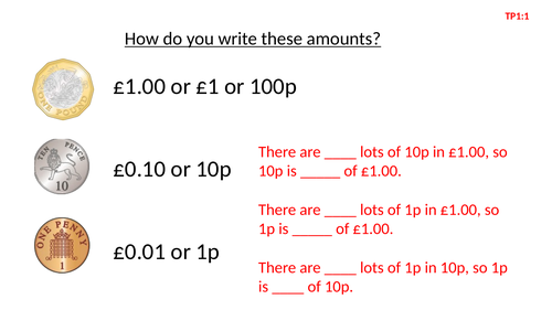 NCETM Addition and subtraction: money (Topic 1.25)
