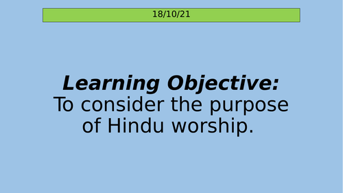 Hinduism: Worship