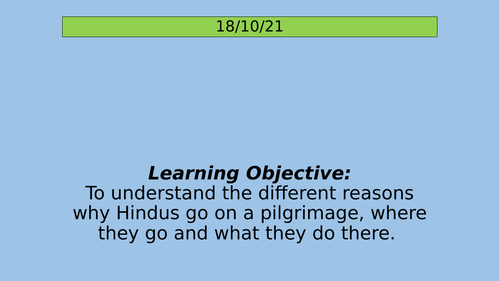Hinduism: Pilgrimage