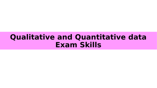 AQA A Level Sociology Methods Exam Skills Lesson Teaching Resources