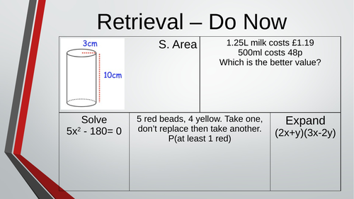 Edexcel GCSE Higher Unit 12 - Similarity & Congruence