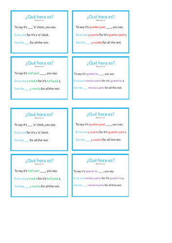 time-in-spanish-teaching-resources