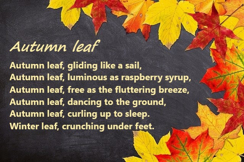 Autumn Leaf Poem - FREE RESOURCE