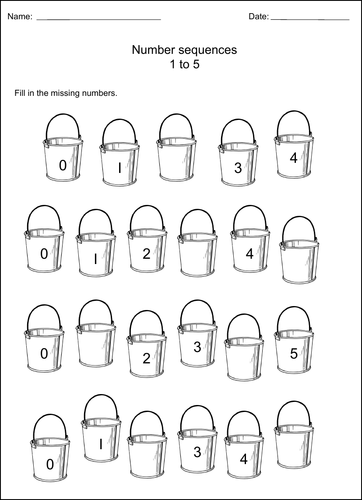 EYFS/Key Stage 1 Maths - Sequencing  Worksheets