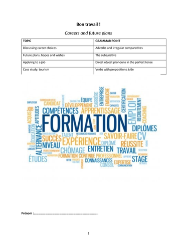 Bon travail! GCSE AQA Studio H Module 7