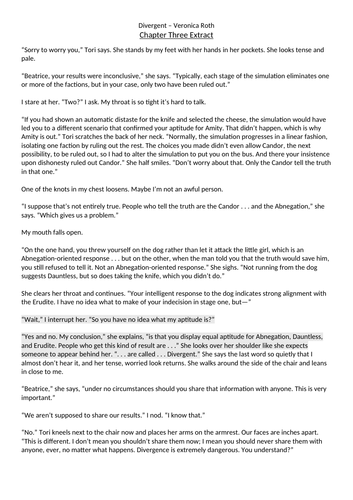 Divergent 2 week SOW