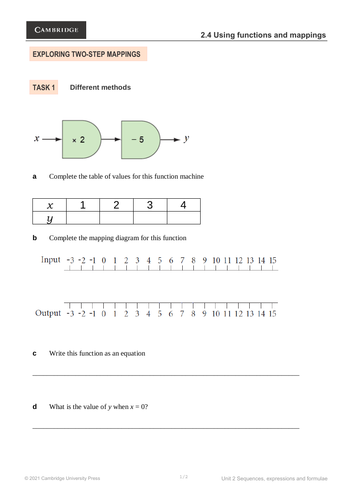 Stage 8: 2.4 Functions and Mapping