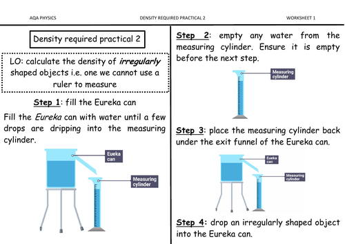 Density required practical 2