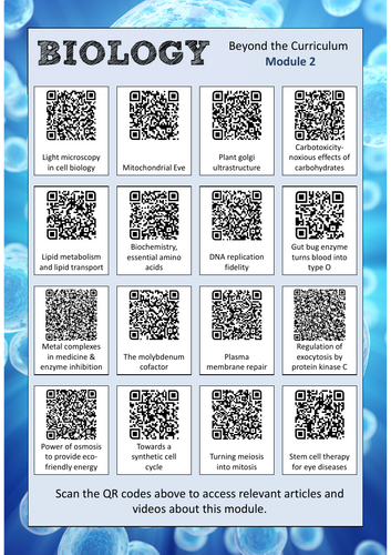 Biology Beyond the Curriculum- Module 2 (OCR Biology A)