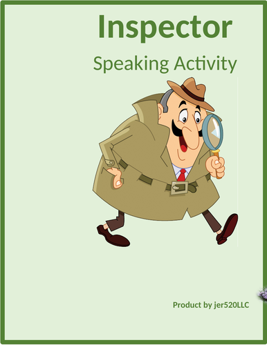 A que horas (What time in Portuguese) Inspector Speaking Activity