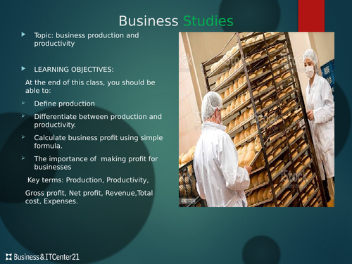 Business Production and Productivity | Teaching Resources