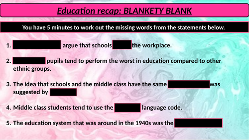 GCSE Sociology [WJEC/ EDUQAS]- Feminism and social stratification