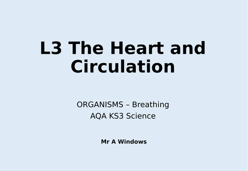 KS3 Lungs and Breathing