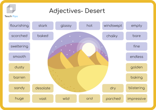 Adjectives- Desert