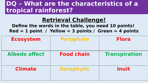 Tropical Rainforests - OCR B Geography Sustaining Ecosystems