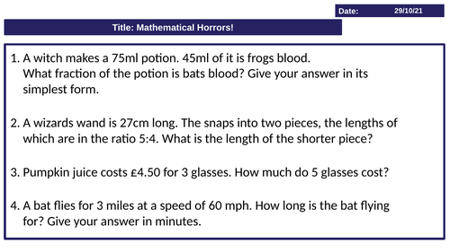 GCSE Revision - Mathematical Horrors