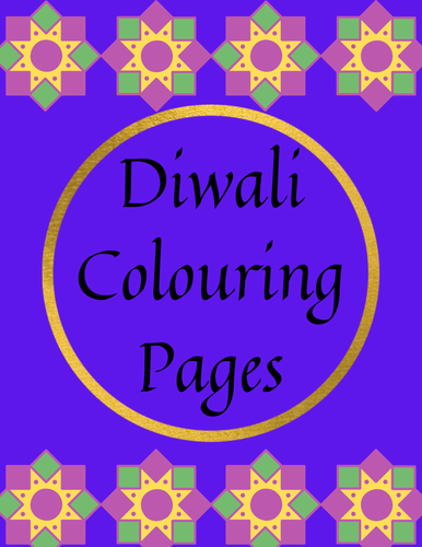 Diwali Colouring Pages/Diwali/Deepavali/Festival of Lights/Art