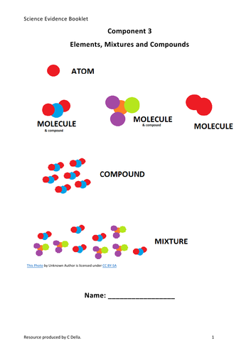 AQA Science ELC Component 3 Booklet