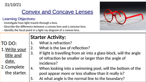 Convex and Concave Lenses