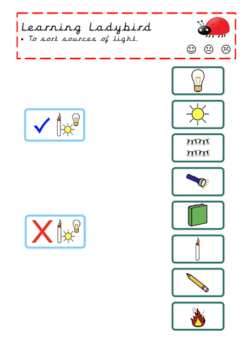 Sort sources of light