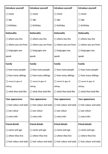 Structure strip - French - family appearance