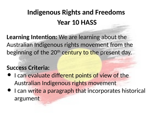 Indigenous Rights & Freedoms Timeline