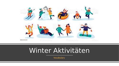 Winter Aktivitäten - Vokabeln