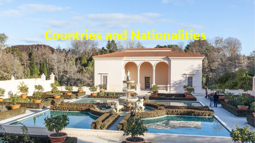 Beginner's Italian Countries and Nationalities