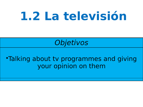 Mira 3 - Module 1.2 La Television