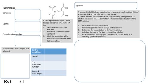 Complex chemistry activity