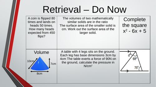 Edexcel GCSE Higher Unit 13 - More Trigonometry