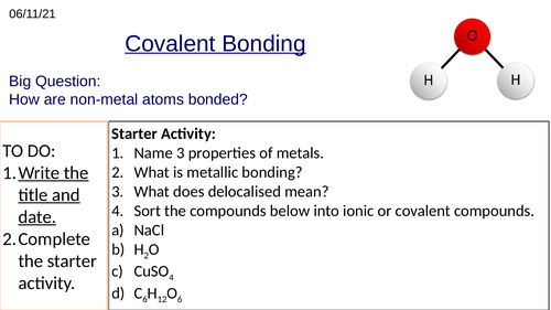 GCSE Covalent Bonding