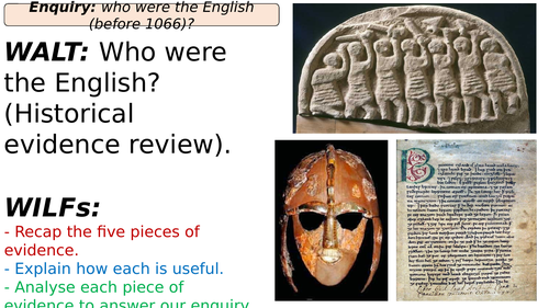 Who were the English (before 1066)? Review lesson