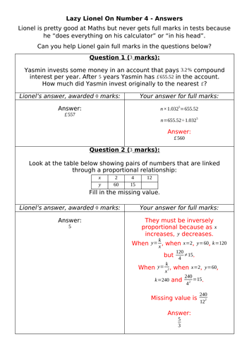 Lazy Lionel On Number 4