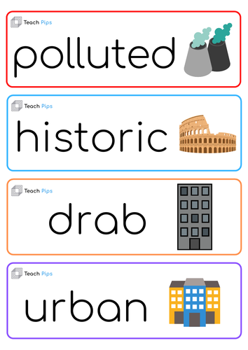 City Adjectives Activity Pack