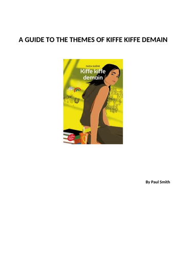Kiffe Kiffe Demain themes booklet