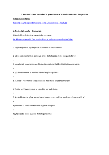 Racismo latinoaméricano; derechos indígenas