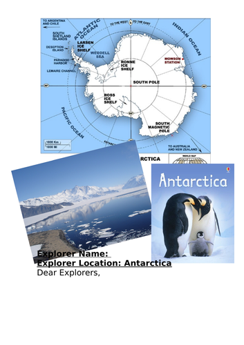 Year 2 Explorer Booklet with Activities Antarctica
