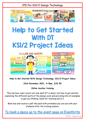 CPD Online Design Technology KS1/2 Teacher Training Session