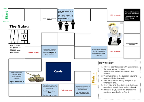Cold War Revision Board Game