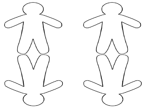 Cut Out Gingerbread Man Template