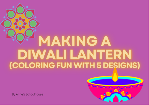 Diwali/Lantern/Colouring Fun/Festival of Lights/Indian/Hindu/Craft