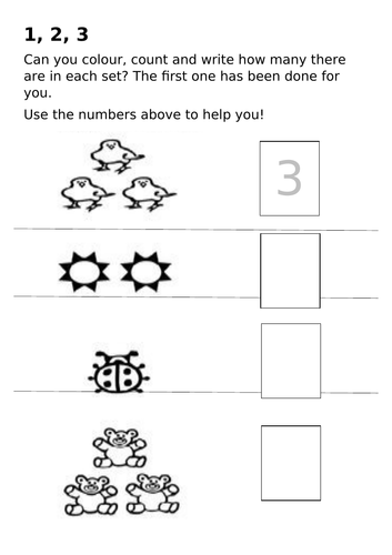 1-3 counting and formation