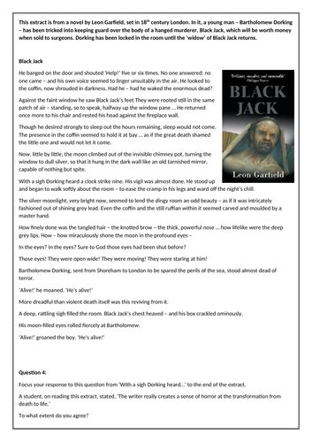 AQA Language Paper 1 Question 4 Black Jack