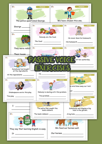 Passive voice exercises