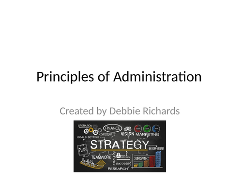 Principles of Administration