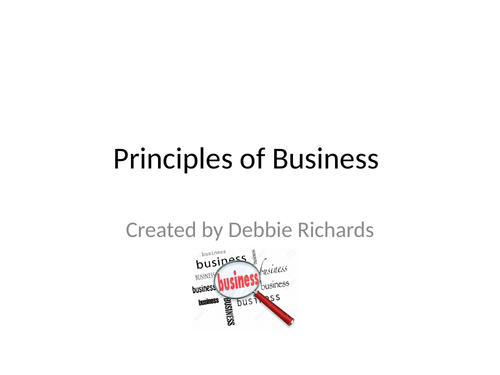 Principles of Business